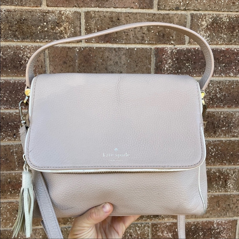 Kate Spade Flap Tassel Satchel Convertible Cross Body Bag